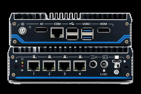TPL-110 firewall appliance, front and rear panels